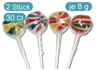 Regenbogen-Lolli (2x)